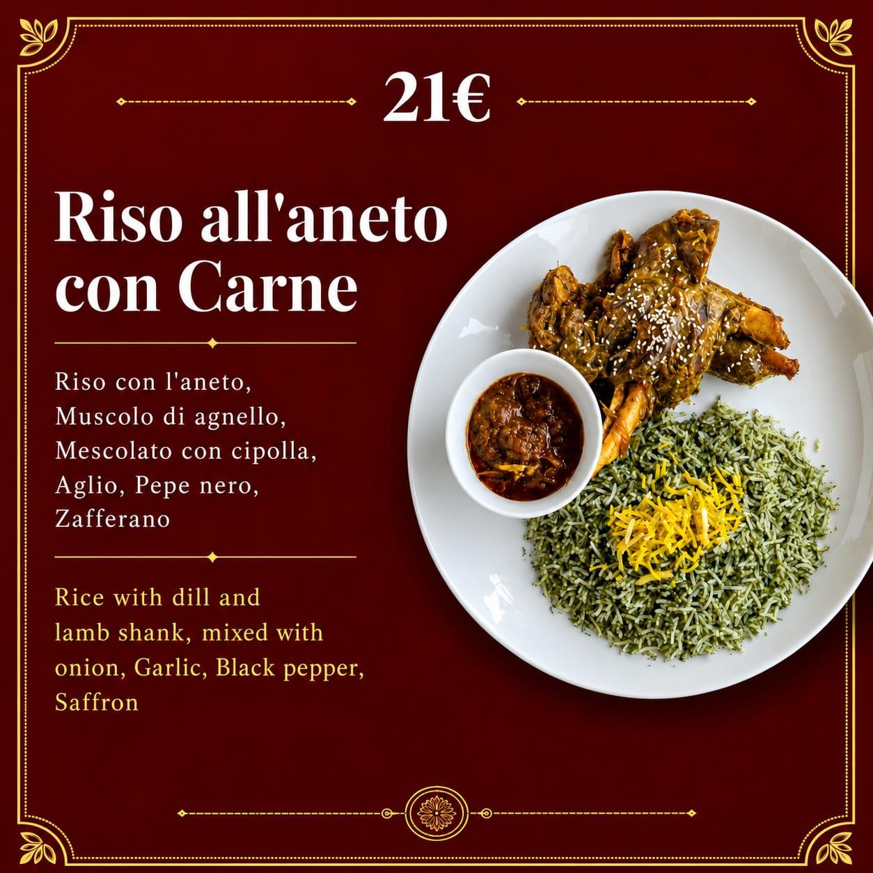 Riso all'aneto con Carne